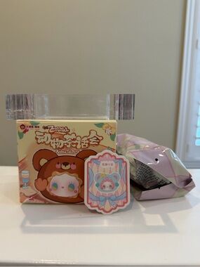 New Lucky Emma Animal Tea Party Plush Pendant - Mouse
